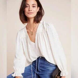 Anthropologie Current Air Bristol Peasant Blouse